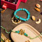 Glorious Meenakari Bracelet Rakhi for Bhaiya Bhabhi