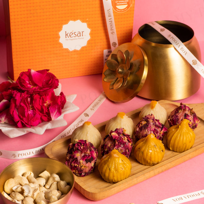 Modak Sweet Box Buy Assorted Modak 12PC Sweet Box for Ganesh Chaturthi - Rose Petal ...
