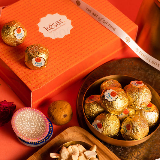 Chana Badam Ladoo Sweet Box 400gms