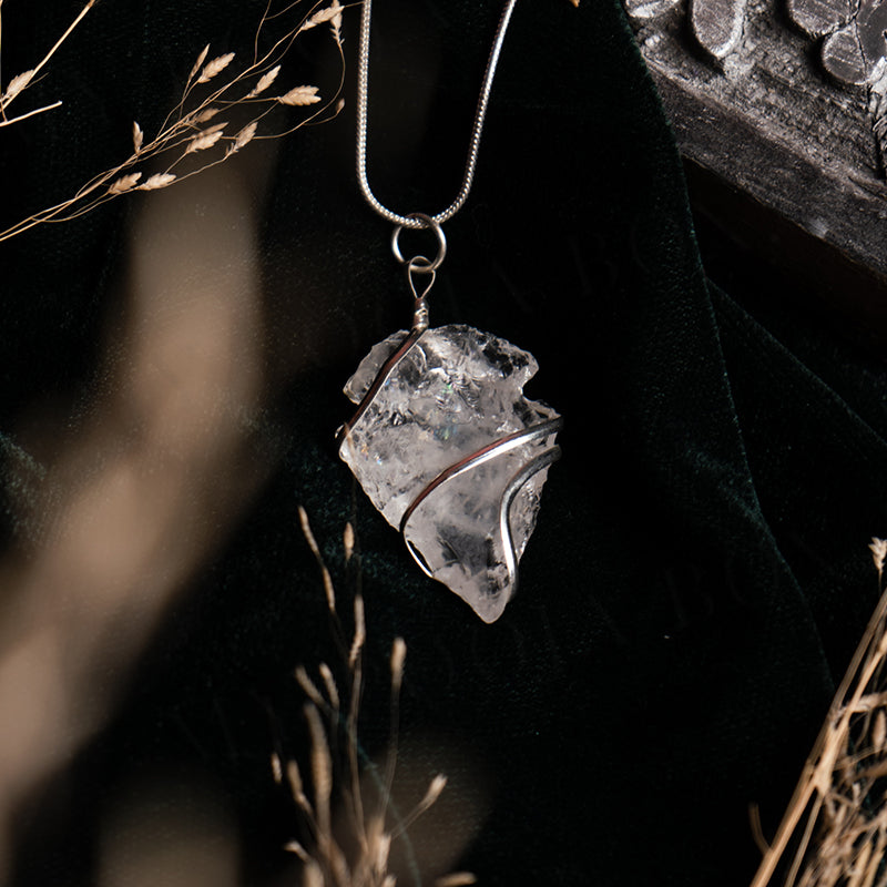Clear Quartz Memory Pendant