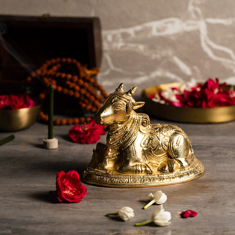Divine Brass Shiv Nandi Bull