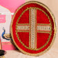 Red Mirrored Karwa Chauth Thali Set