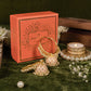 Meenakari Pretty Peach Jhumka