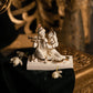 Charming Radha Krishna Gold Plated Marble Idol
