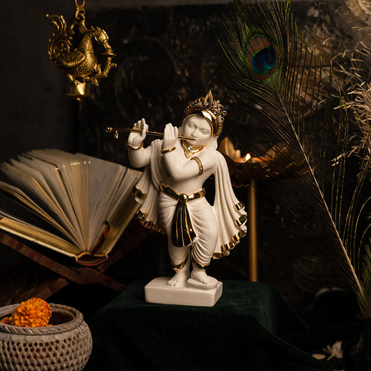 Gracious Lord Krishna Marble Idol