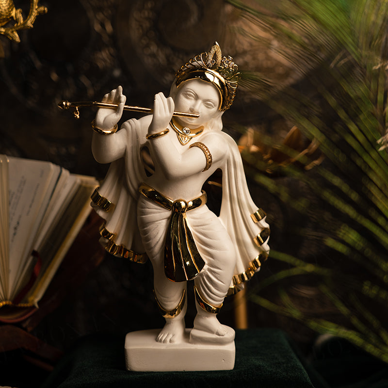 Gracious Lord Krishna Marble Idol