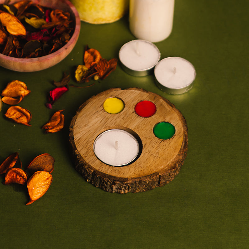 Wooden Tealight Coaster
