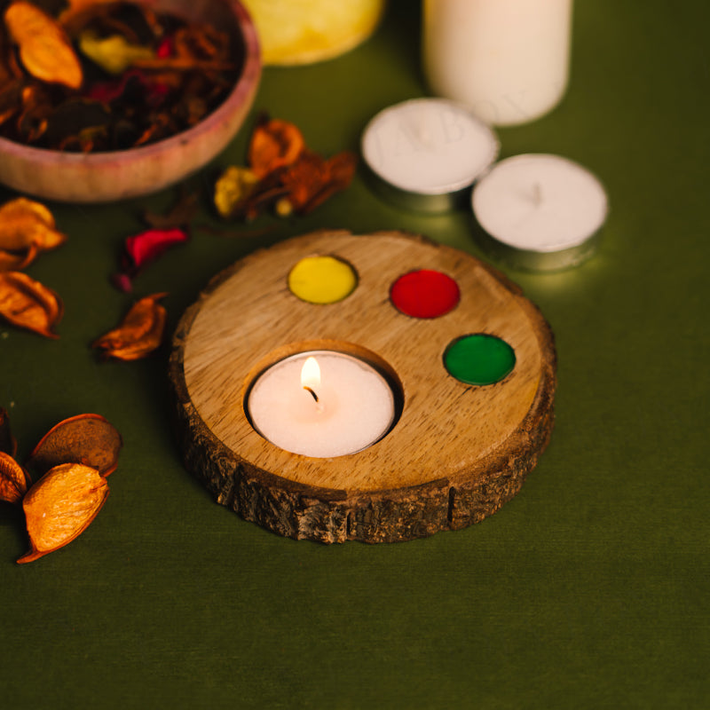 Wooden Tealight Coaster