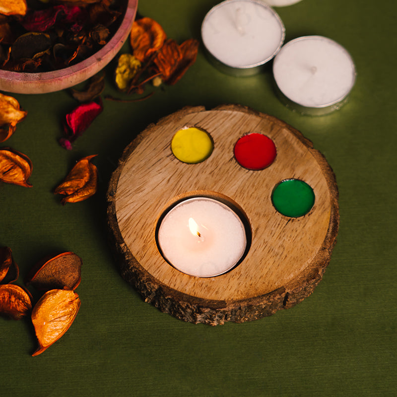 Wooden Tealight Coaster