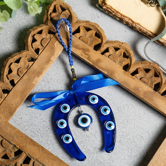 Horse Shoe Good Luck Feng Shui Evil Eye Hanging