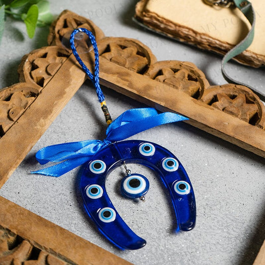 Horse Shoe Good Luck Feng Shui Evil Eye Hanging