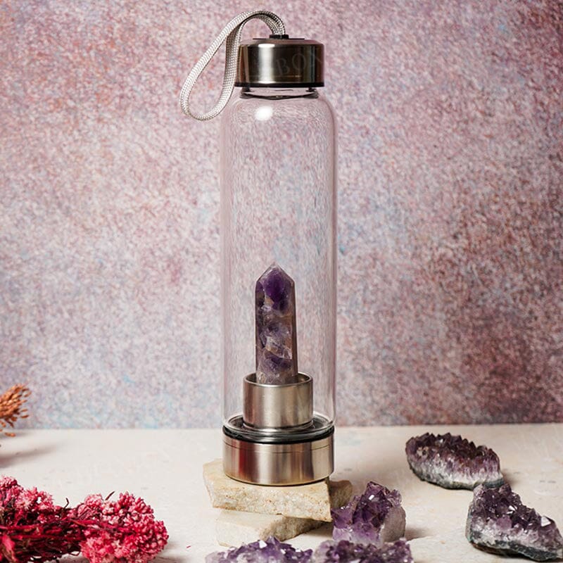 Amethyst Crystal Bottle