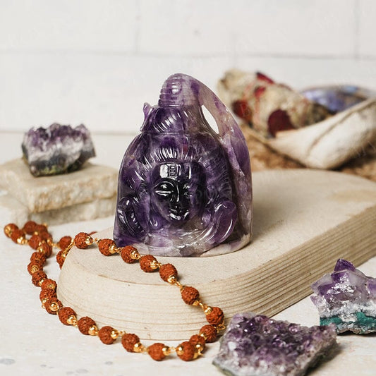 Amethyst Shiva Statue