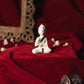 Beautiful Buddha Gold Plated Marble Idol