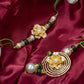 24K Gold Foil Floral Bhaiya Bhabhi Lumba Rakhi-Set Of 2