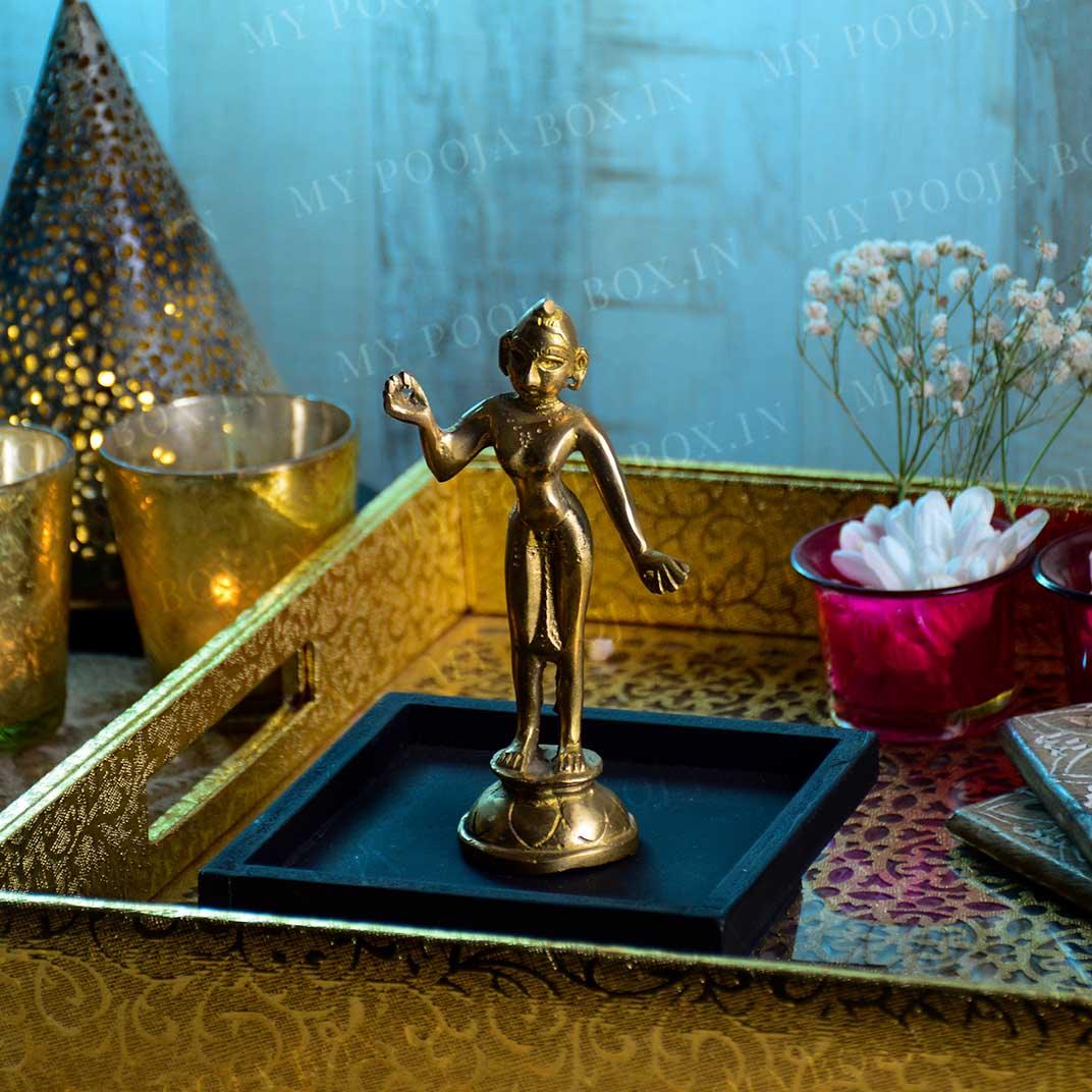 Handcrafted Brass Radha Krishna Idol/Murti