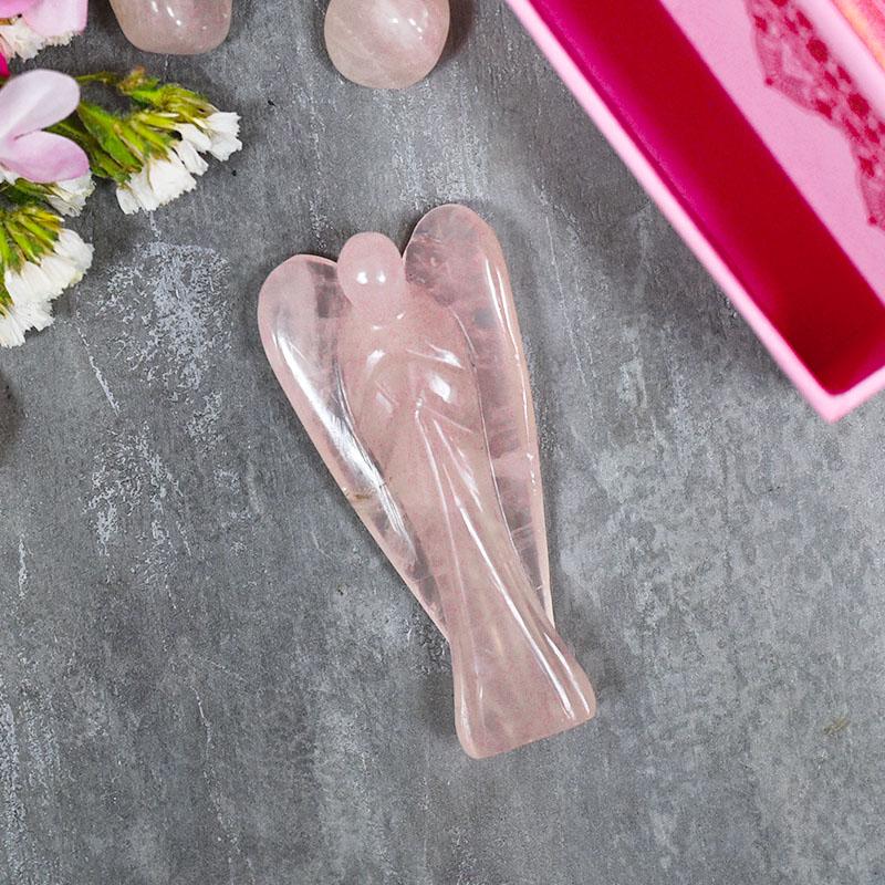 Rose Quartz Crystal Angel of Love