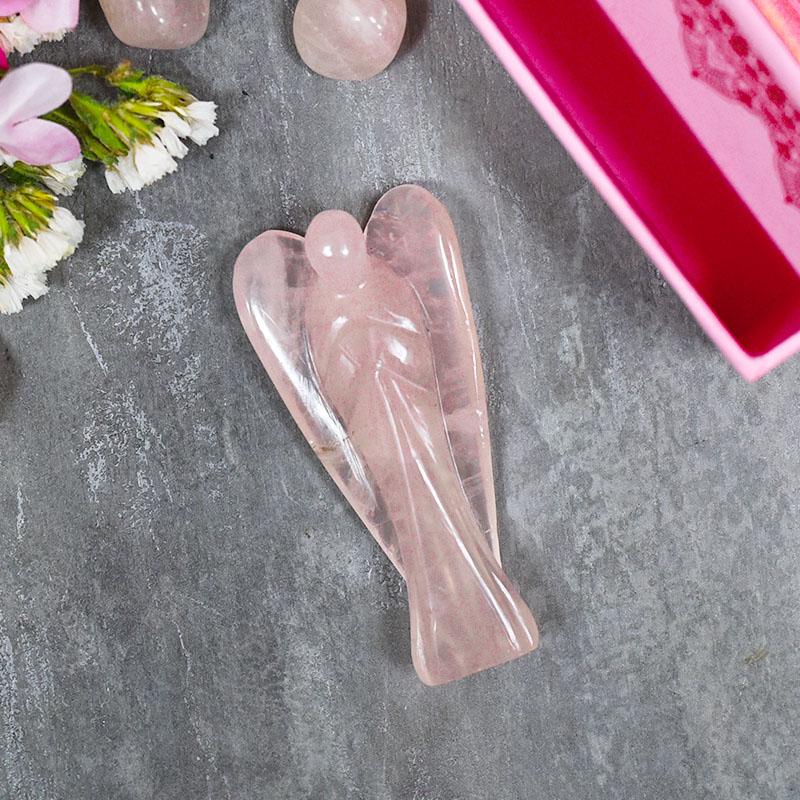 Rose Quartz Crystal Angel of Love