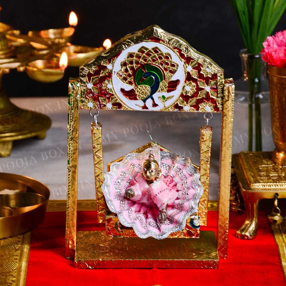 Handcrafted Beautiful Peacock Jhula
