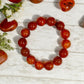 Stability- Carnelian Gemstone 14 Bead Band/Bracelet