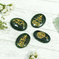 Green Aventurine Reiki Symbol Engraved Stone Sets