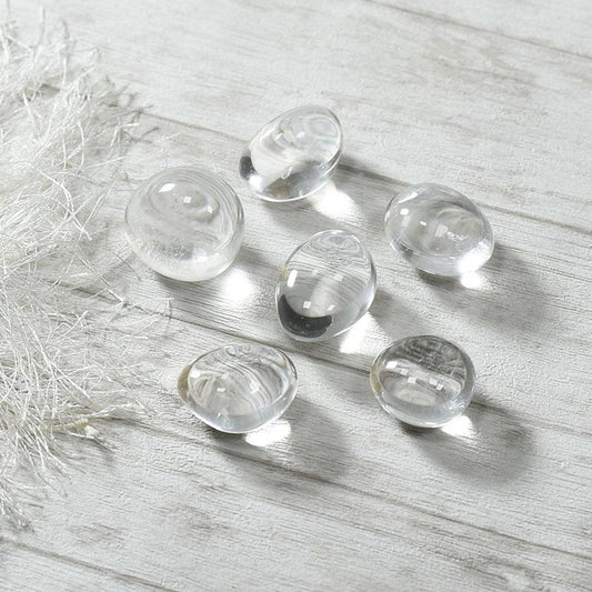 Clear Quartz Crystal Healing Tumble Stone Set