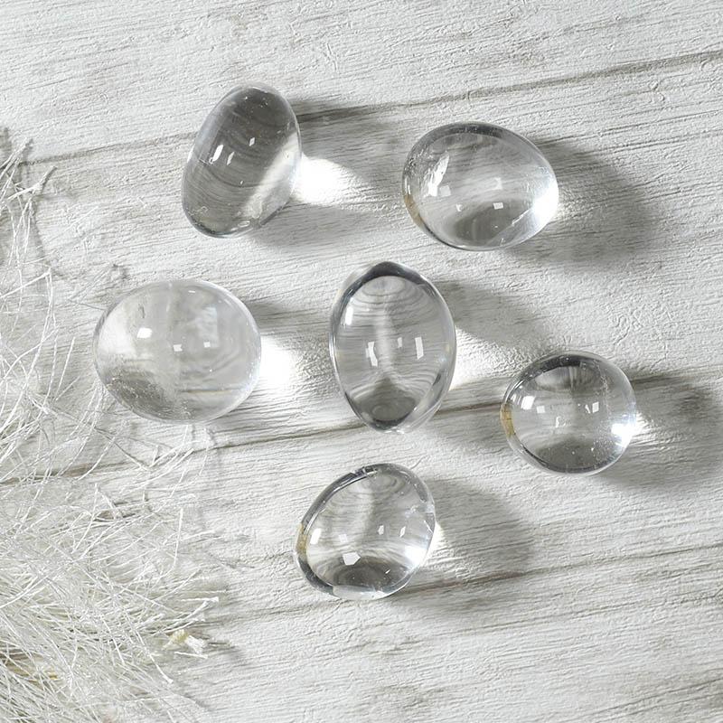 Clear Quartz Crystal Healing Tumble Stone Set