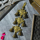 Antique Brass 7 Bells With Durga Figurine