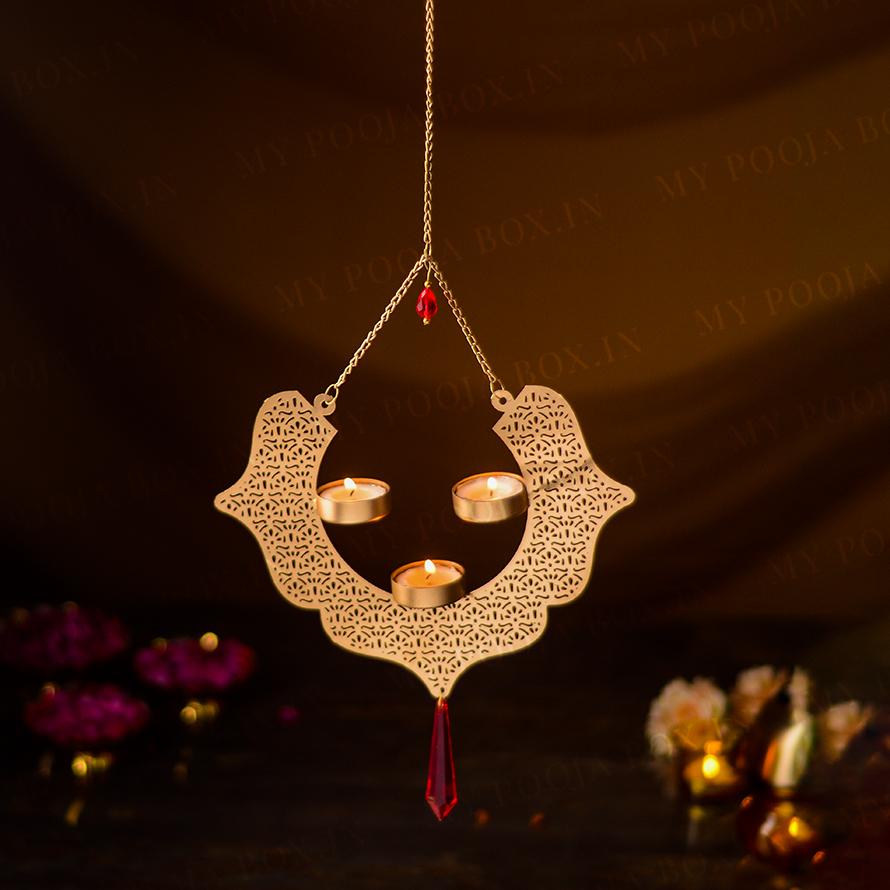 Firoza Hanging T-light Holder