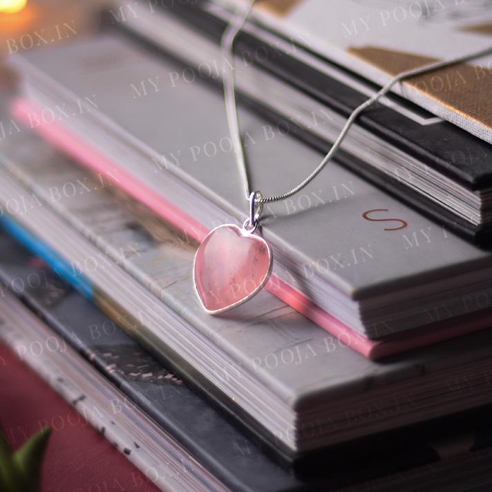 Rose Quartz Heart Pendant – InnerG Chakra Shop