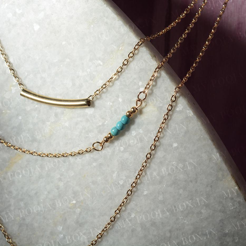 Alluring Three Layer Turkish Evil Necklace