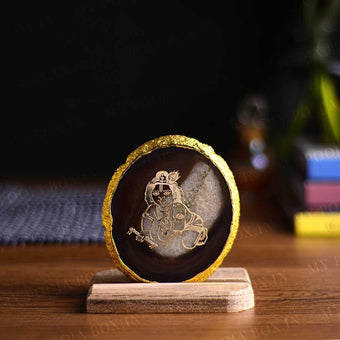 Laddu Gopal Agate Crystal Showpiece Car Idol