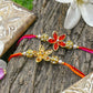 Elegant Floral Rakhi Set of 2
