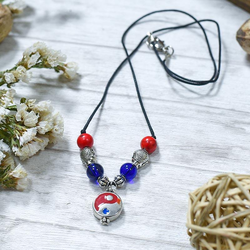 Yin Yang Amulet with Buddha Head Pendant