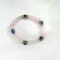 Rose Quartz & Evil Eye Healing Bracelet