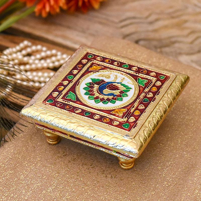 Luxurious Square Krishna Chowki