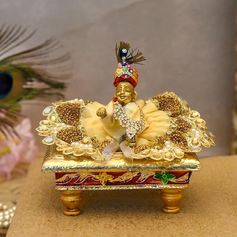 Luxurious Square Krishna Chowki