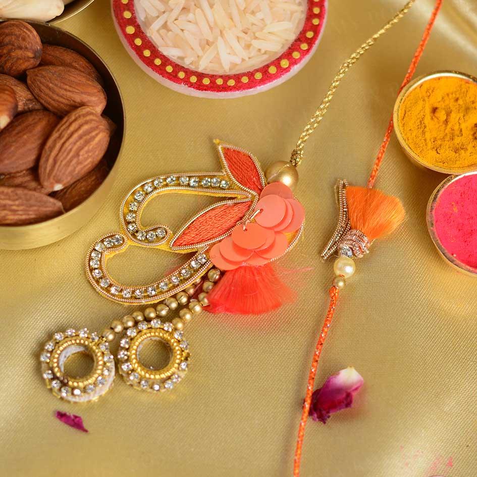 Incredible Diamond Bhaiya Bhabhi Rakhi