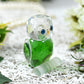Green Crystal Owl Figurine Paperweight Table Centerpiece Home D   ecor
