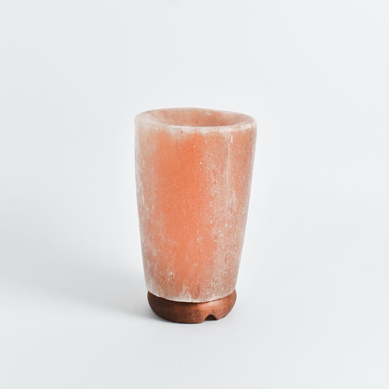 Himalayan Pink Salt Cylindrical Flower Vase Glow Lamp
