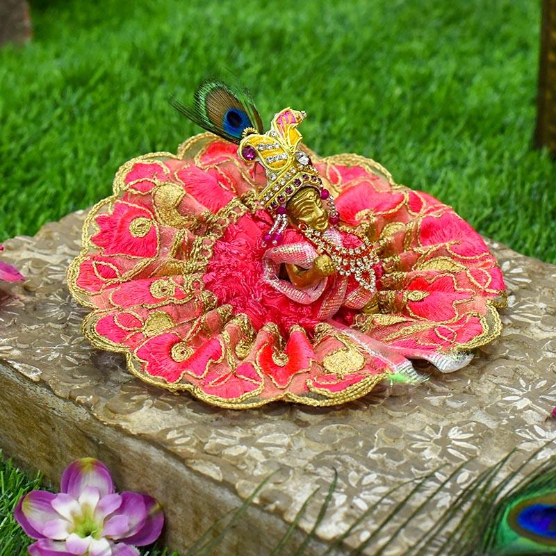 Elegant Laddu Gopal Floral Dress