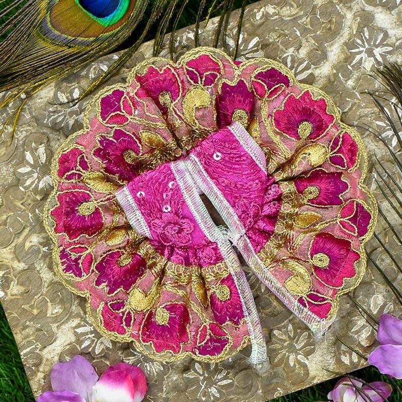 Elegant Laddu Gopal Floral Dress