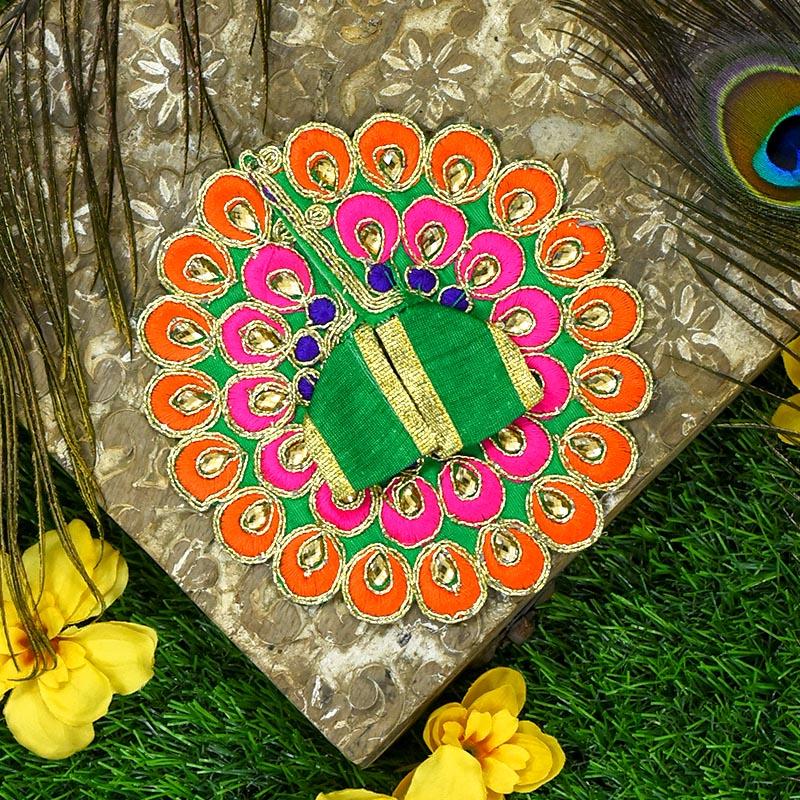 Peacock Style Laddu Gopal Dress