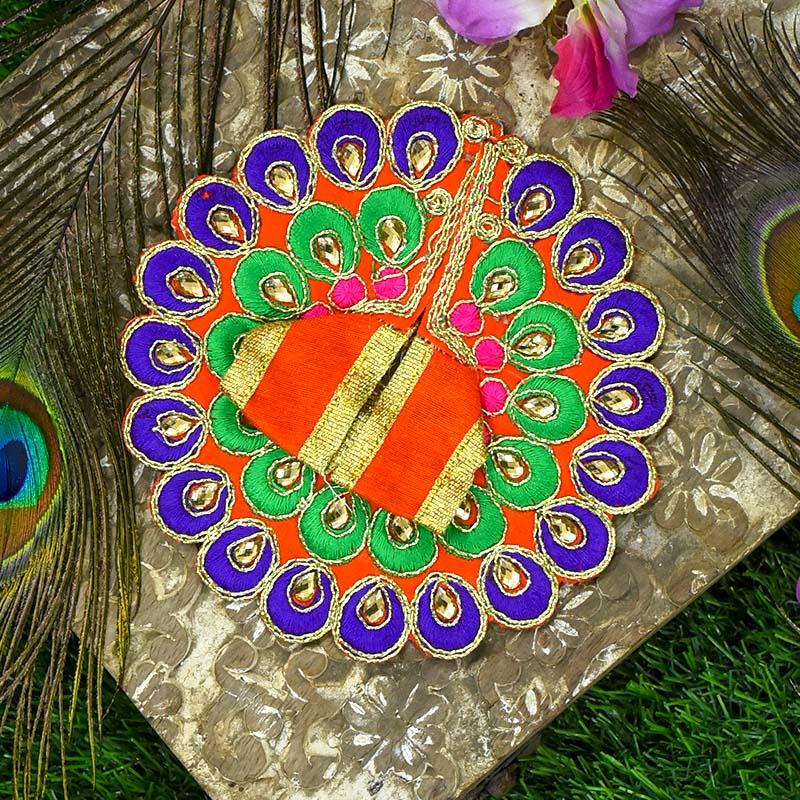 Peacock Style Laddu Gopal Dress