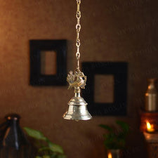 Traditional Brass Hanging Peacock Bell