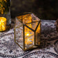 Decorative Glass Hexa Lantern
