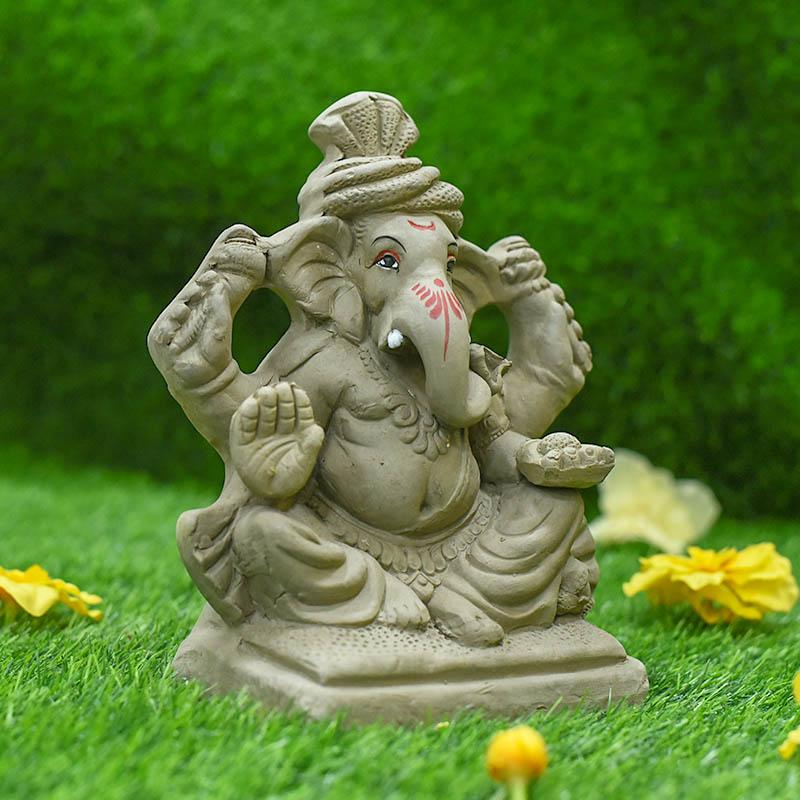 9INCH Pagdi Pramukha Eco-Friendly Ganpati | Plant-A-Ganesha