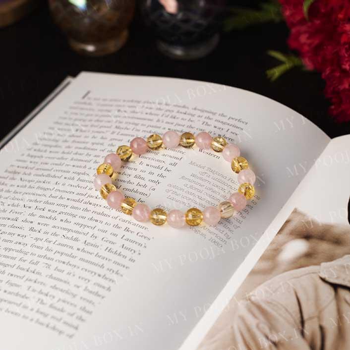 𝗥𝗼𝘀𝗲 𝗤𝘂𝗮𝗿𝘁𝘇 𝗕𝗿𝗮𝗰𝗲𝗹𝗲𝘁 | Rose quartz bracelet, Healing,  Emotions