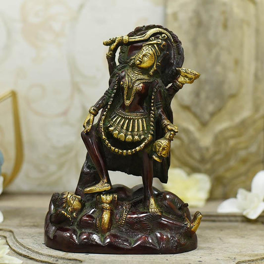 Almighty Kali Maa Brass Idol