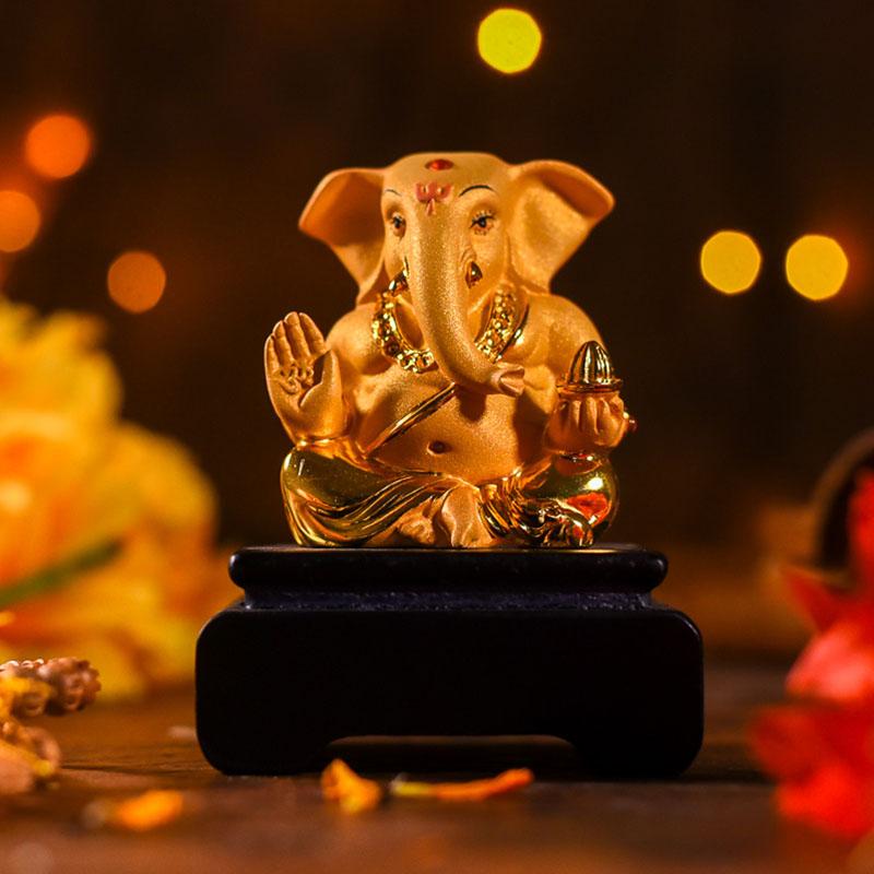 Golden Ganesha Idol
